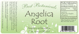 Angelica Root Extract Label