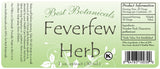 Feverfew Herb Extract Label