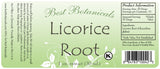 Licorice Root Extract Label