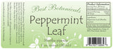 Peppermint Leaf Extract Label