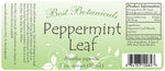 Peppermint Leaf Extract Label