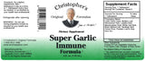 Super Garlic Immune Syrup 4 oz. Label